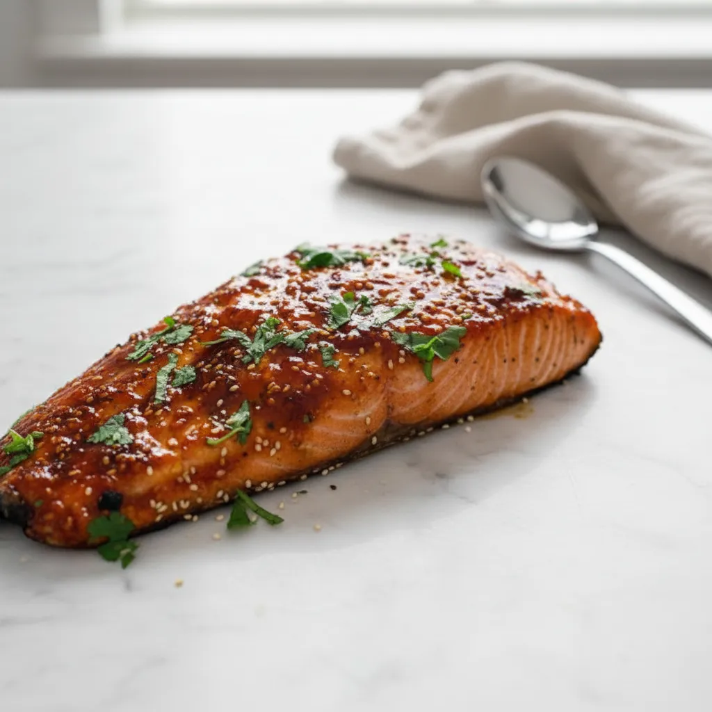 Quick Spicy Baked Salmon Recipes with Honey Sriracha