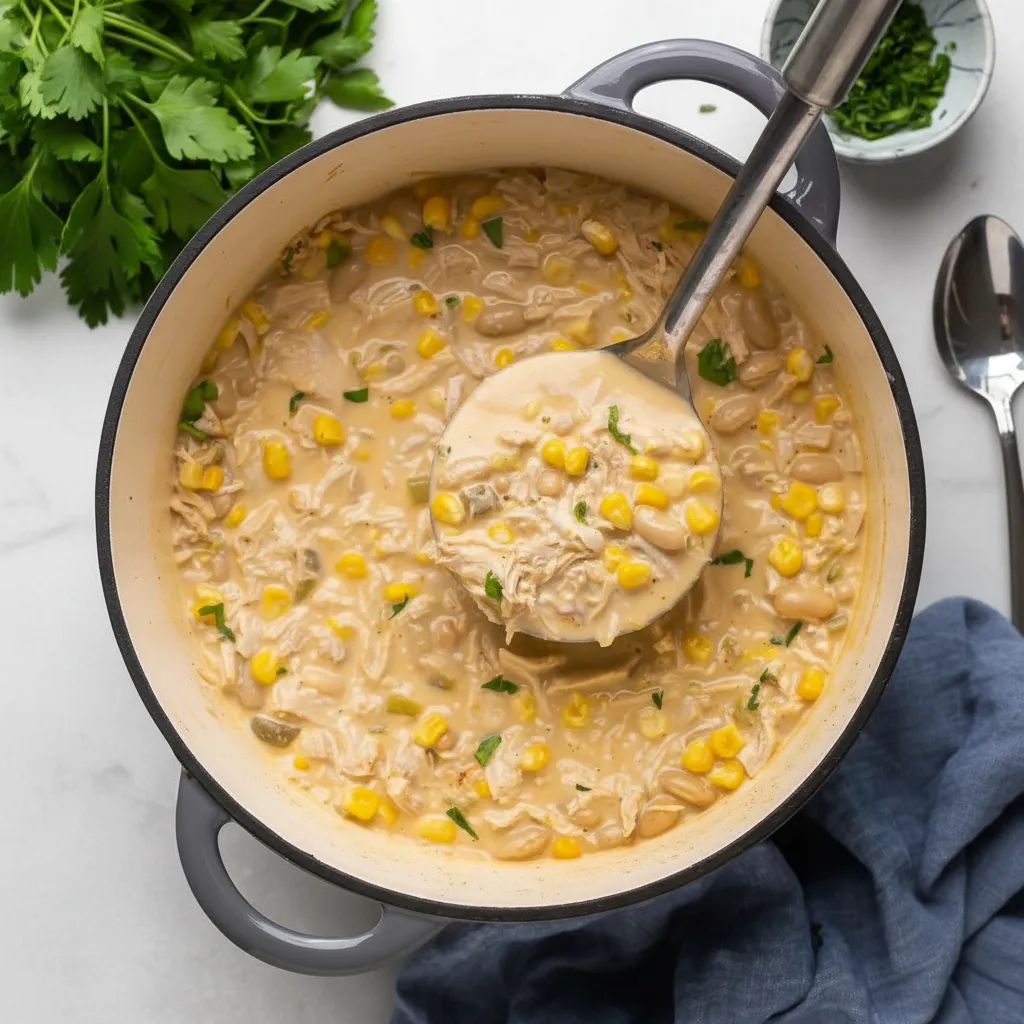 Quick Stove Top White Chili Chicken Recipe