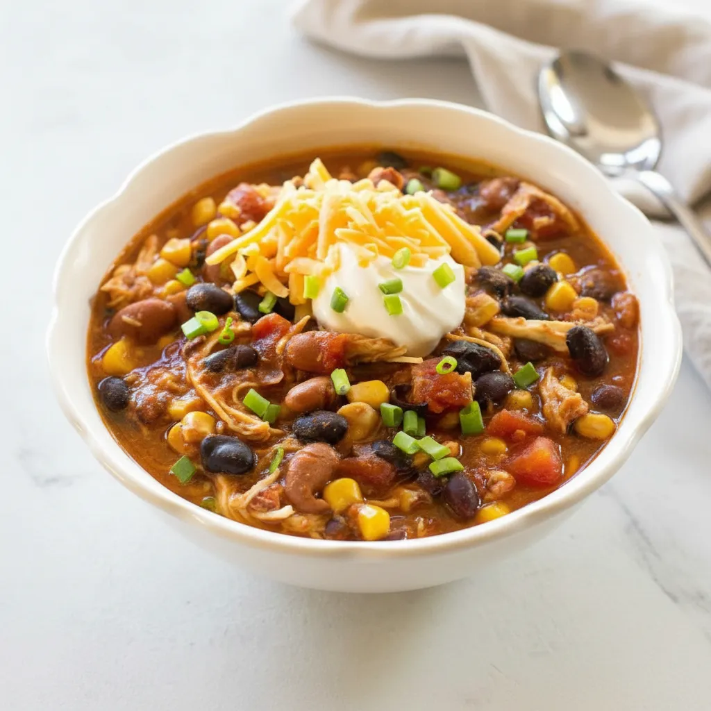 Simple 7 Can Taco Soup Crock Pot Recipe