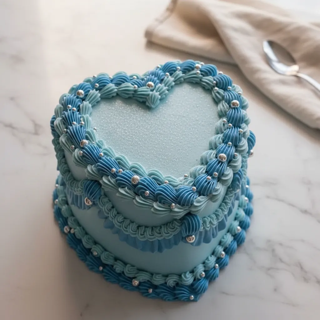 Aquarius Birthday Glitter Cake Recipe