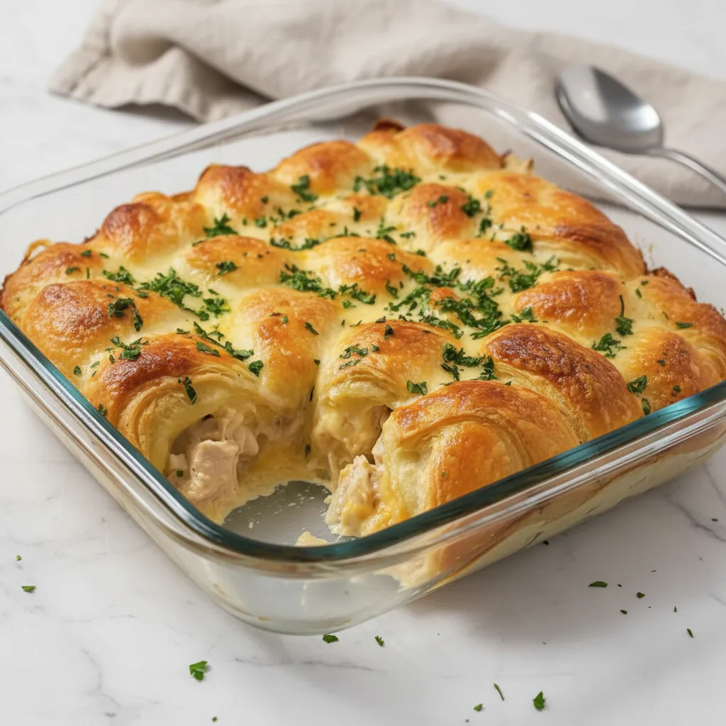Cheesy Chicken Crescent Bake