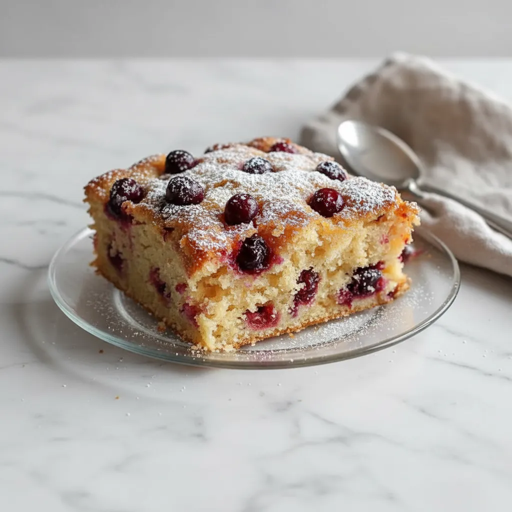 Cranberry Orange Breakfast Cake