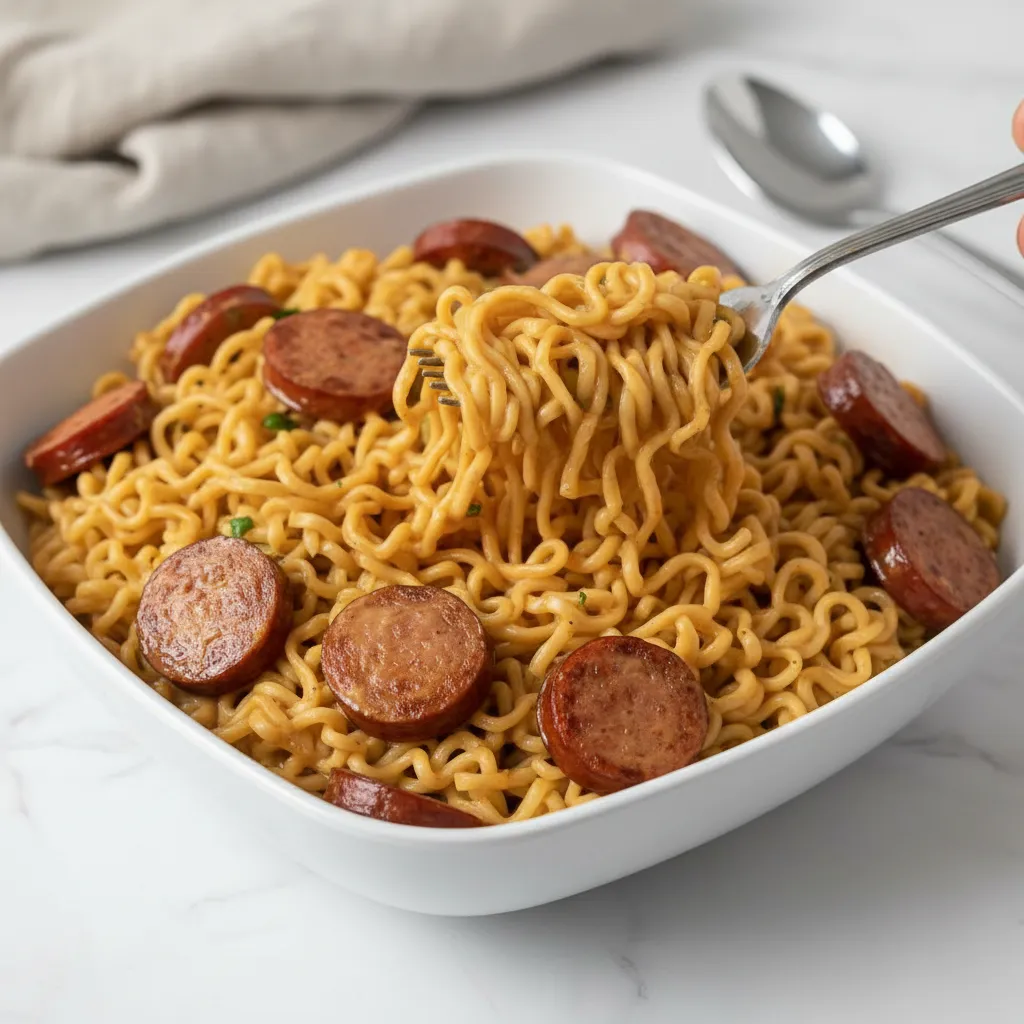Creamy Spicy Garlic Noodles with Sausage: Easy Dinner Ideas