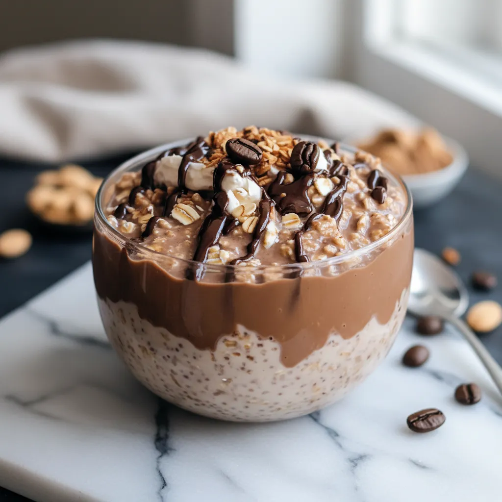 Decadent Mocha Coffee Overnight Oats
