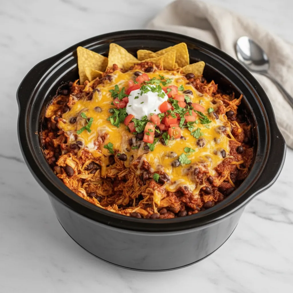 Easy and Delicious Crockpot Chicken Enchilada Casserole for Busy Nights