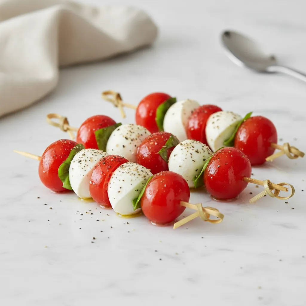 Easy Caprese Skewers for Summer Appetizers