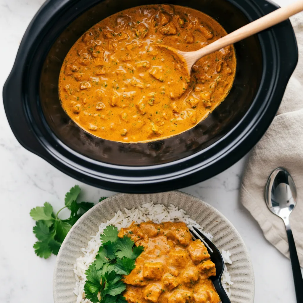 Easy Crockpot Butter Chicken Recipe