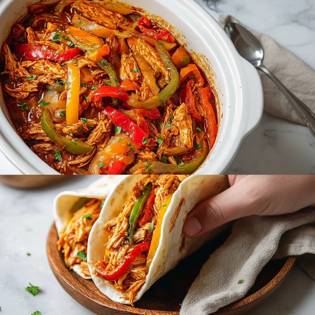 Easy Crockpot Chicken Fajitas
