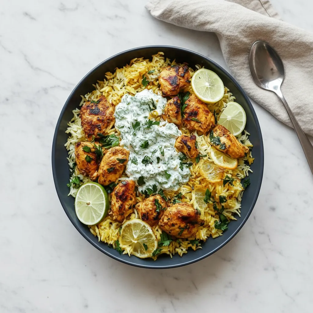 Easy Dump-and-Bake Chicken Tzatziki Rice