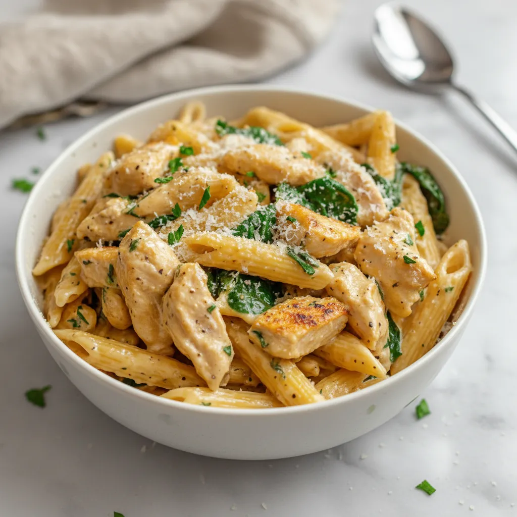 Easy Garlic Parmesan Chicken Pasta Recipe for a Healthy Dinner