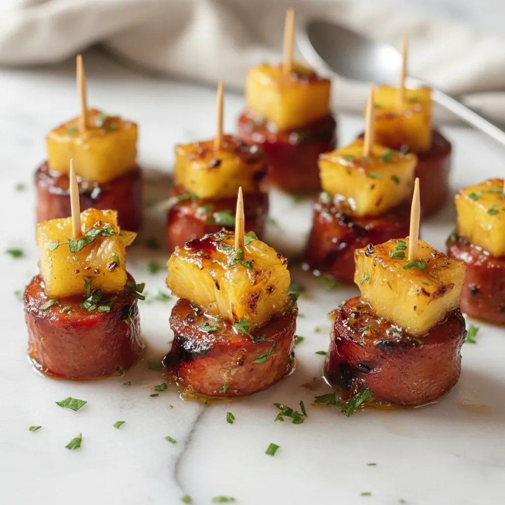 Easy Glazed Kielbasa Pineapple Bites for Quick Appetizers