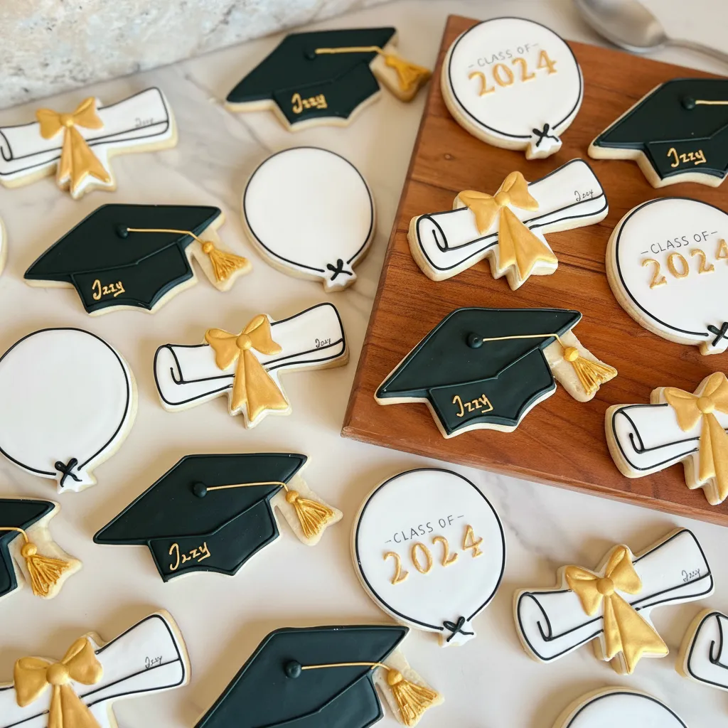 Easy Graduation Cookies Decorated with Royal Icing – 2024