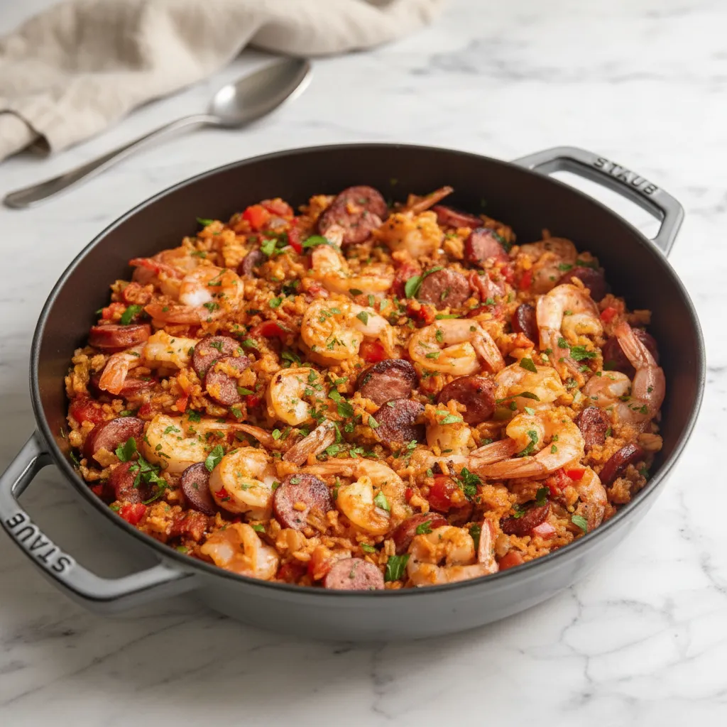 Easy Jambalaya Recipe with Shrimp and Sausage