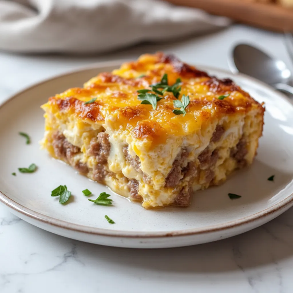Easy Sausage and Egg Casserole for Breakfast