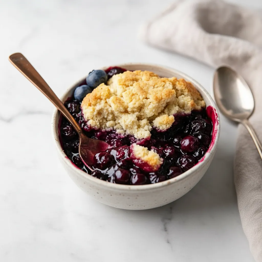 Easy Single-Serve Blueberry Cobbler Recipe (Gluten-Free)