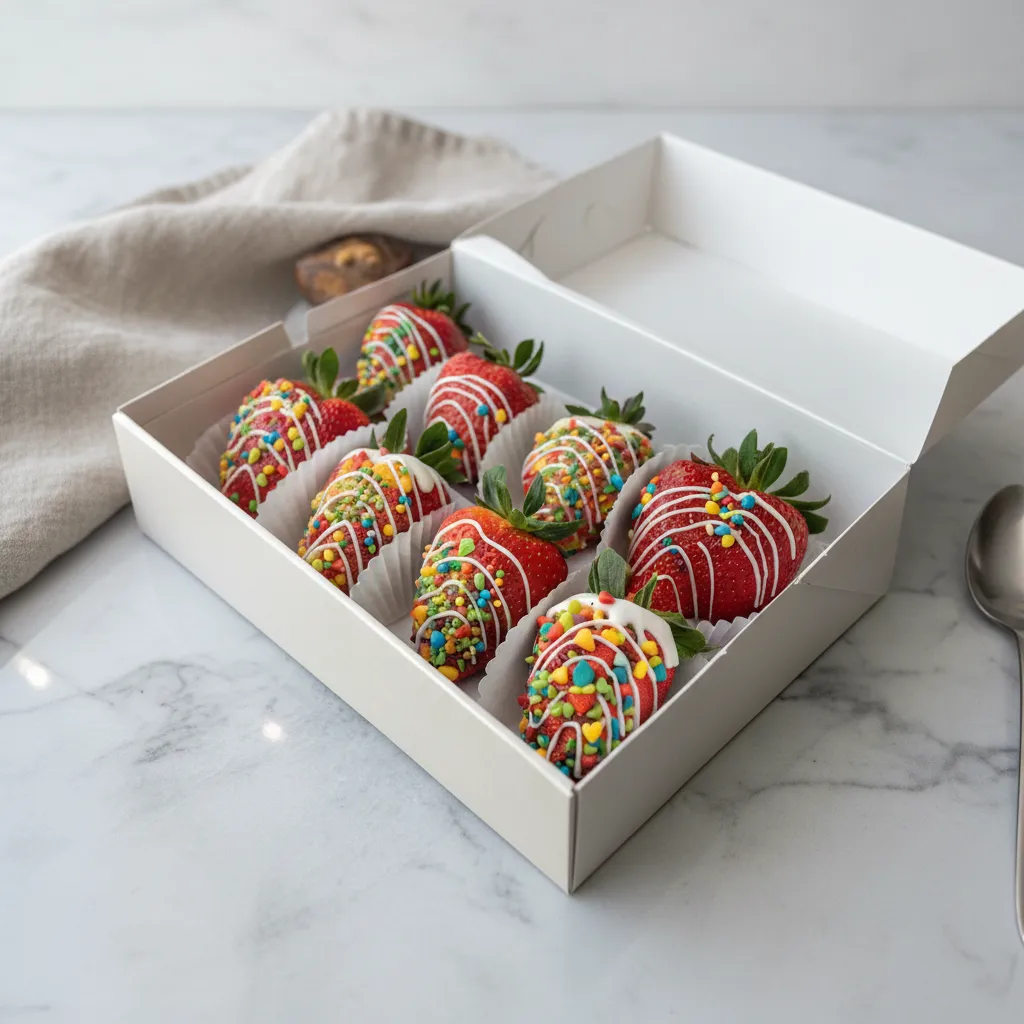Fruity Pebble Dipped Strawberries Recipe