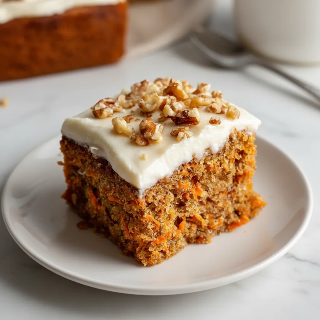Healthy Carrot Cake with Maple Frosting – Easy & Moist Recipe