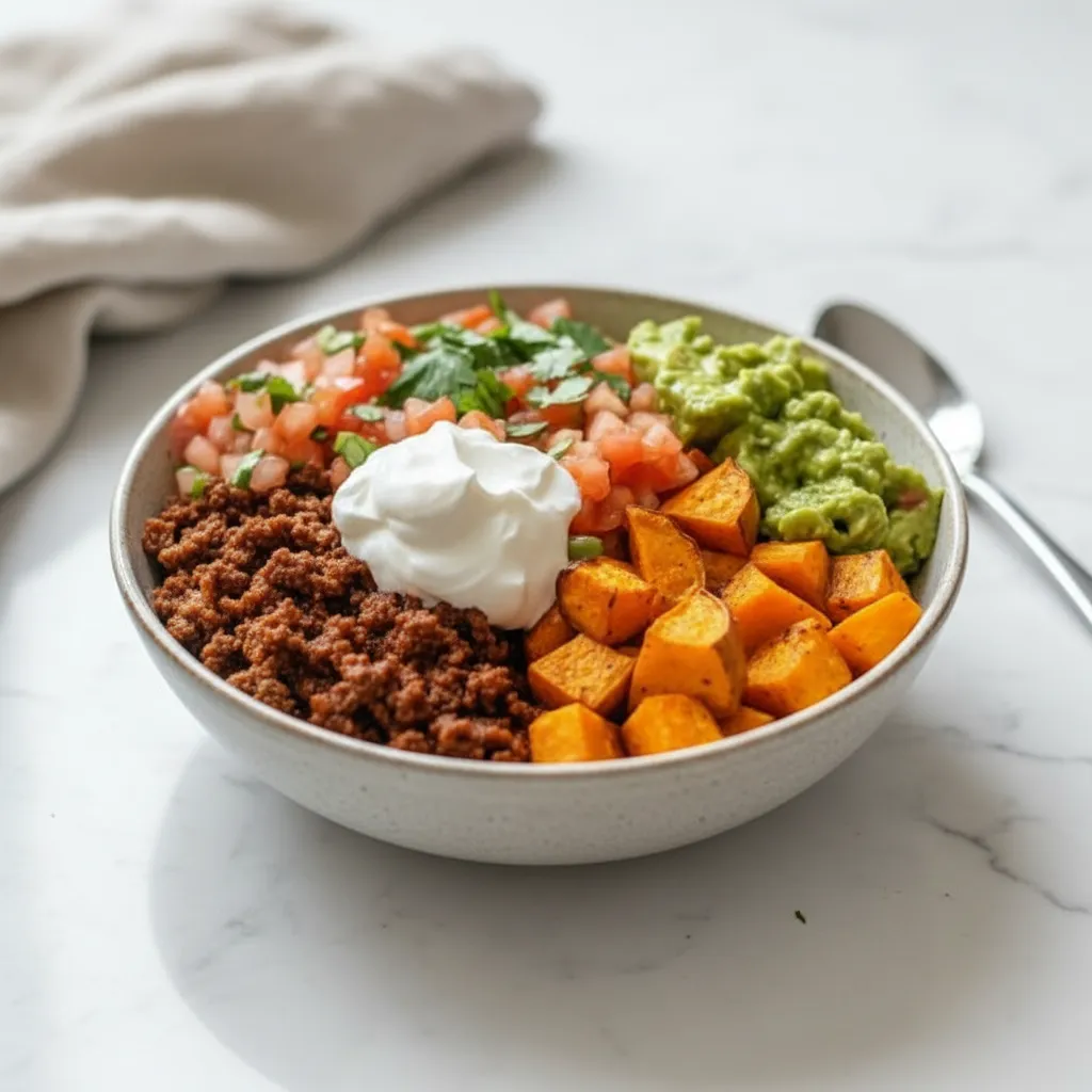 Healthy Sweet Potato Taco Bowl Recipe for Easy Meal Prep