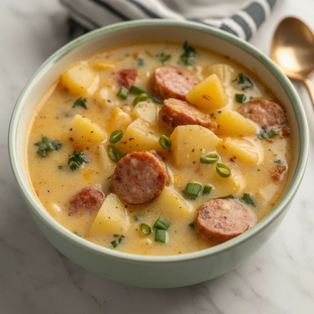 Hearty Crockpot Potato Soup with Sausage – Easy Fall Meal