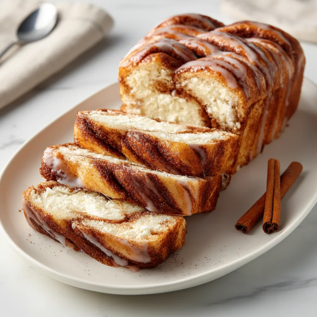 High-Protein Cinnamon Roll Bread with Cottage Cheese Recipe for Breakfast