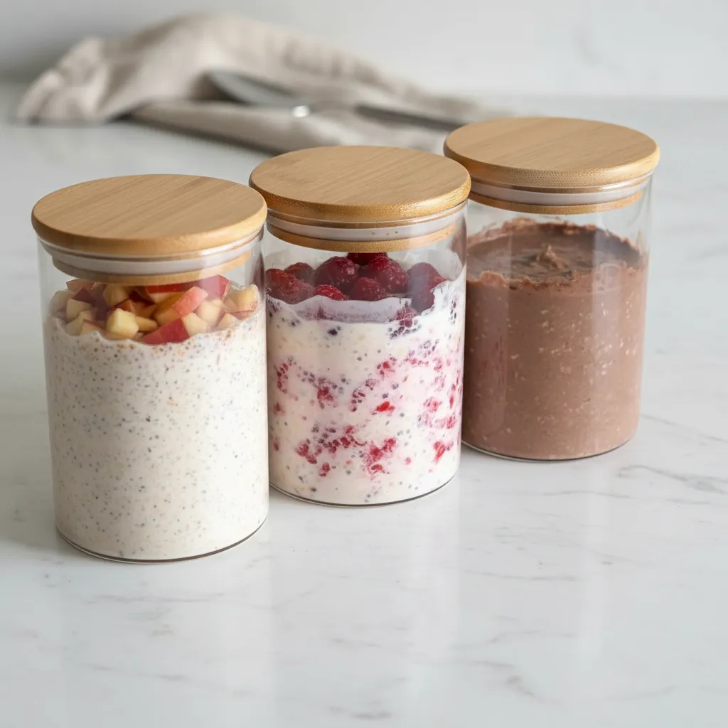 High-Protein Overnight Oats Recipe: 3 Easy Flavors