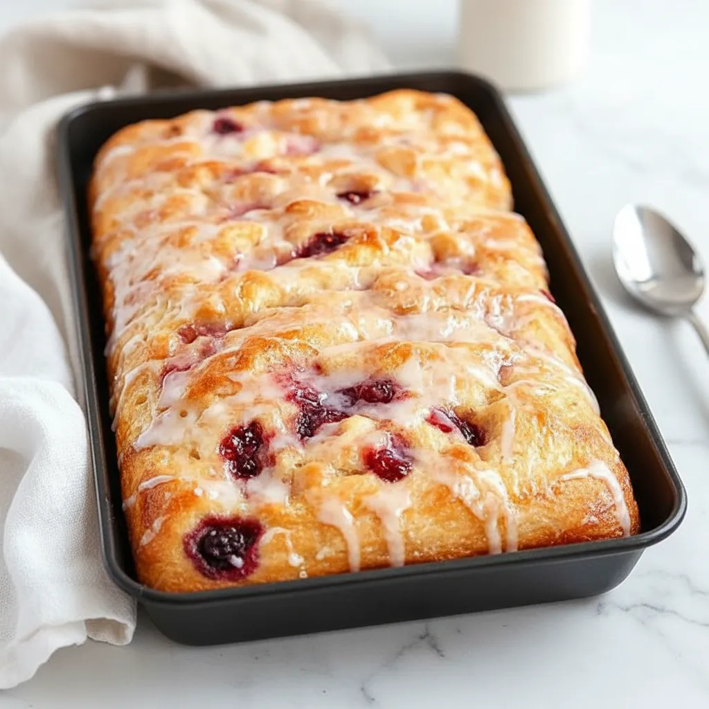 Homemade Jam Donut Focaccia Brunch Recipe