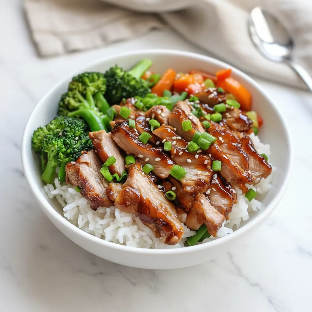 Honey Garlic Pork Rice Bowl: Easy Dinner Idea