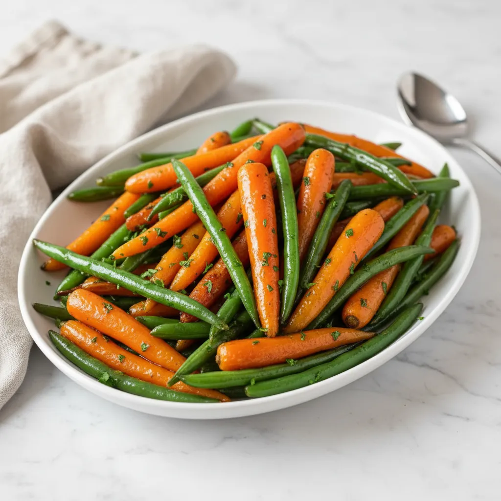 Honey Glazed Carrots & Green Beans Recipe: Healthy Veggie Side