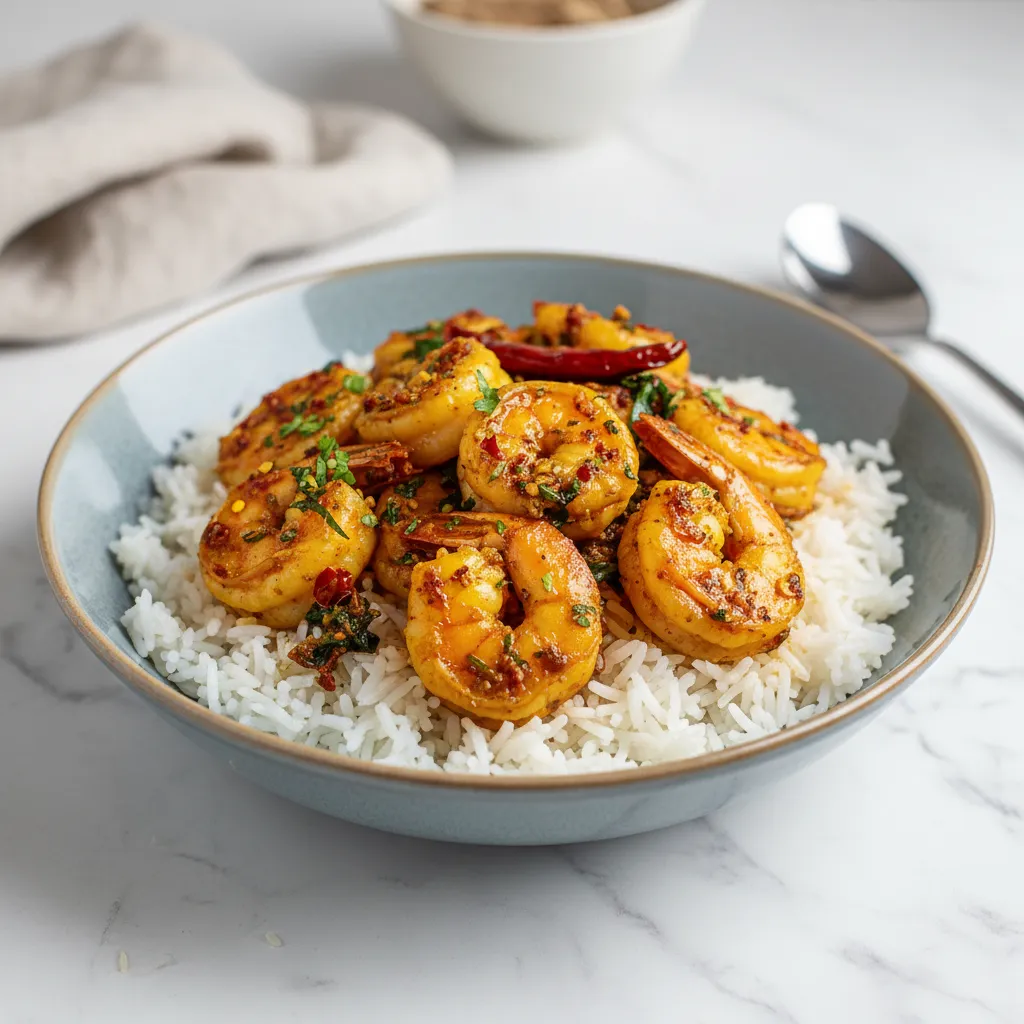 Honey Turmeric Shrimp with Rice: Easy Bold Flavors
