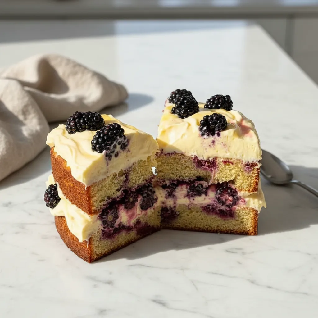 Lemon Blackberry Cake Recipe
