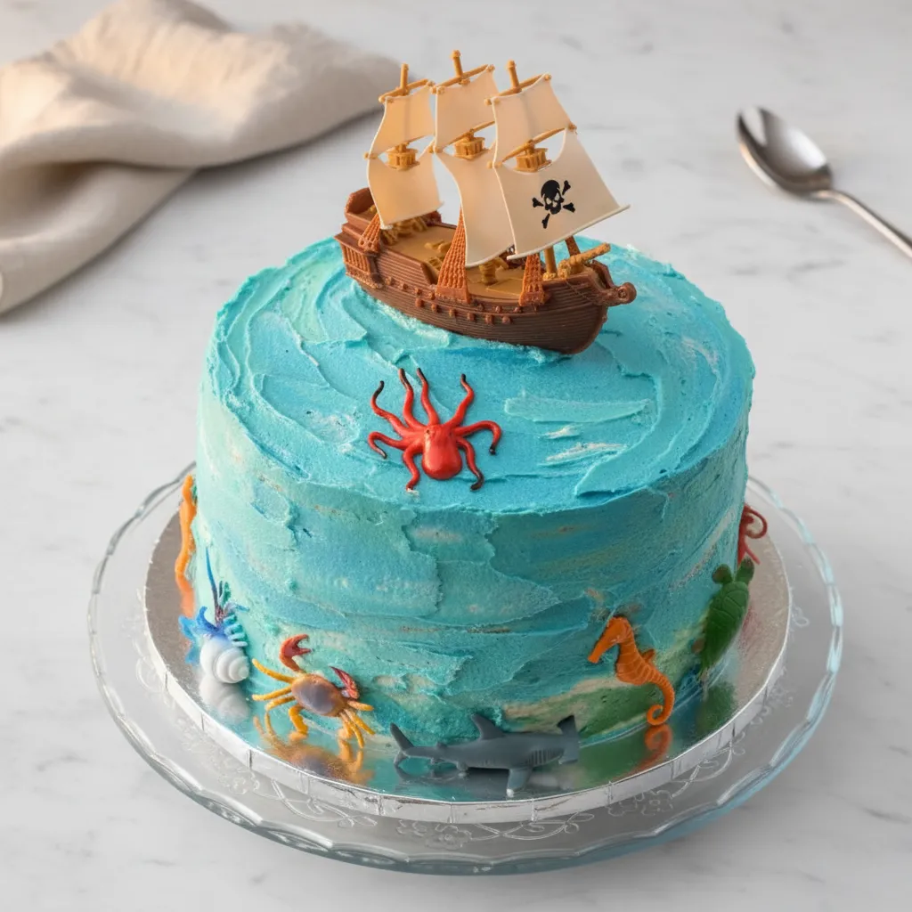 Ocean Inspired Birthday Cake Recipe