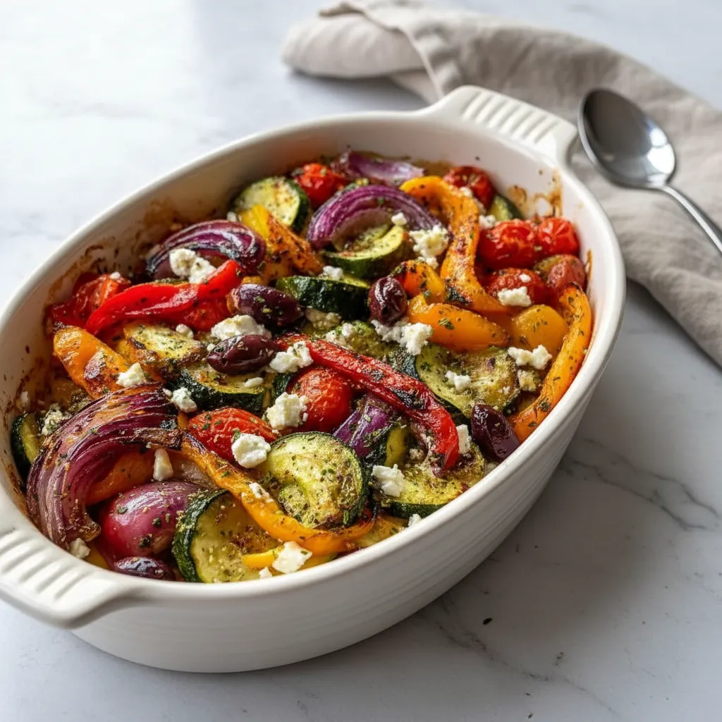One Pan Greek Vegetables Recipe for Healthy Veggie Dinner Ideas