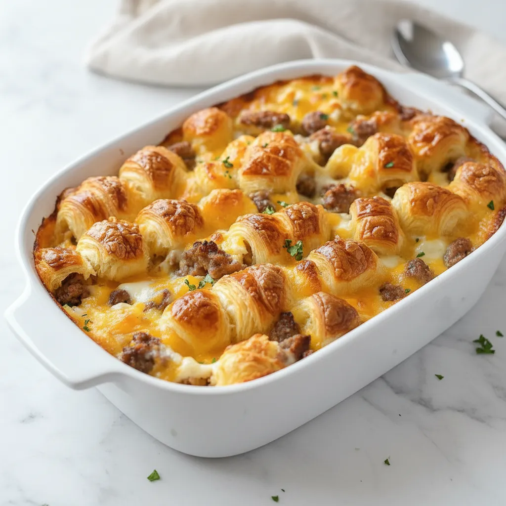 Overnight Croissant Breakfast Casserole: Easy Breakfast Ideas