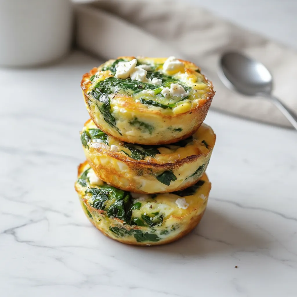 Quick & Healthy Egg Muffins with Spinach and Feta