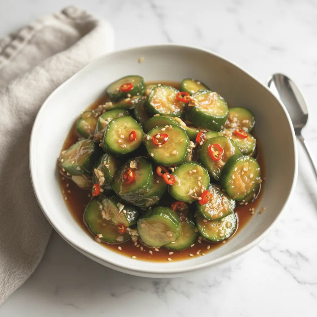 Quick Spicy Cucumber Salad Recipe
