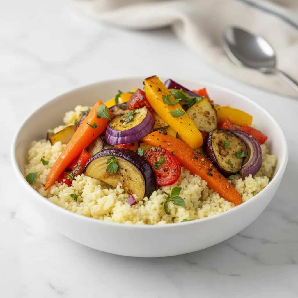 Roasted Vegetable Couscous Bowl Recipe