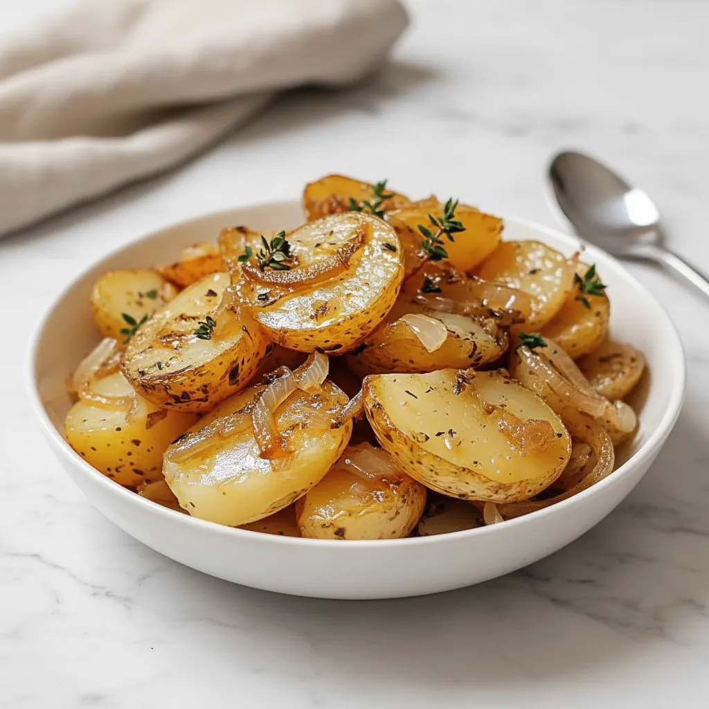 Savory Crockpot Lipton Onion Potatoes Side Dish