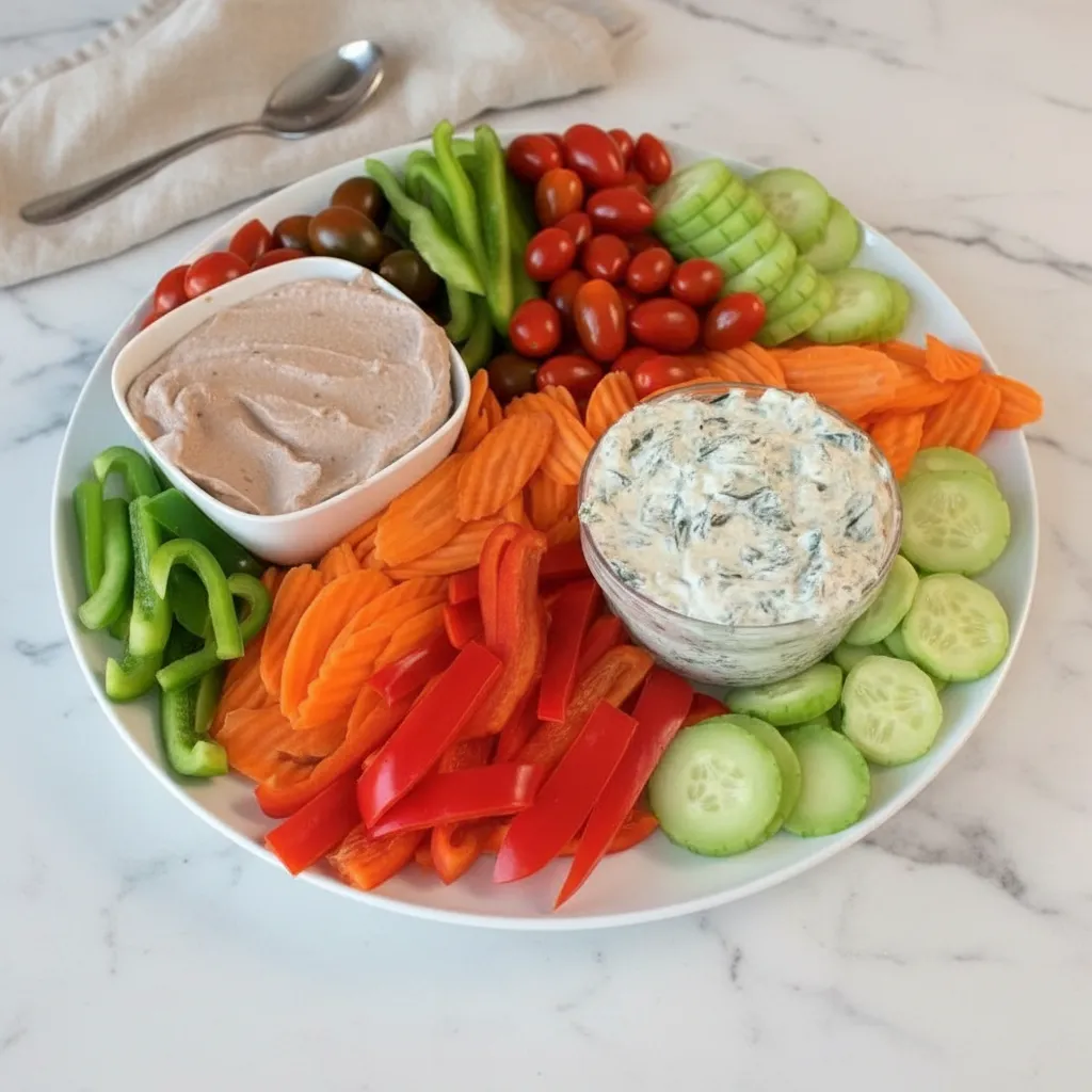 Simple Summer Veggie Platter Appetizers for Parties