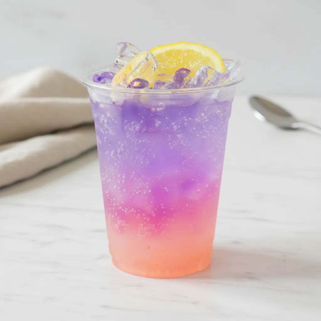 Sparkling Lychee Butterfly Pea Lemonade Bar