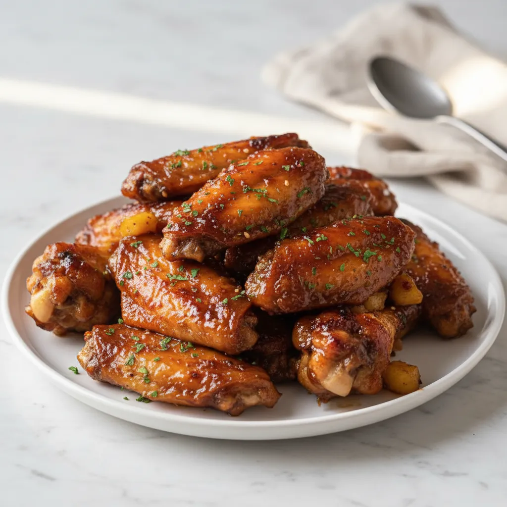 Sticky Pineapple Teriyaki Chicken Wings Recipe