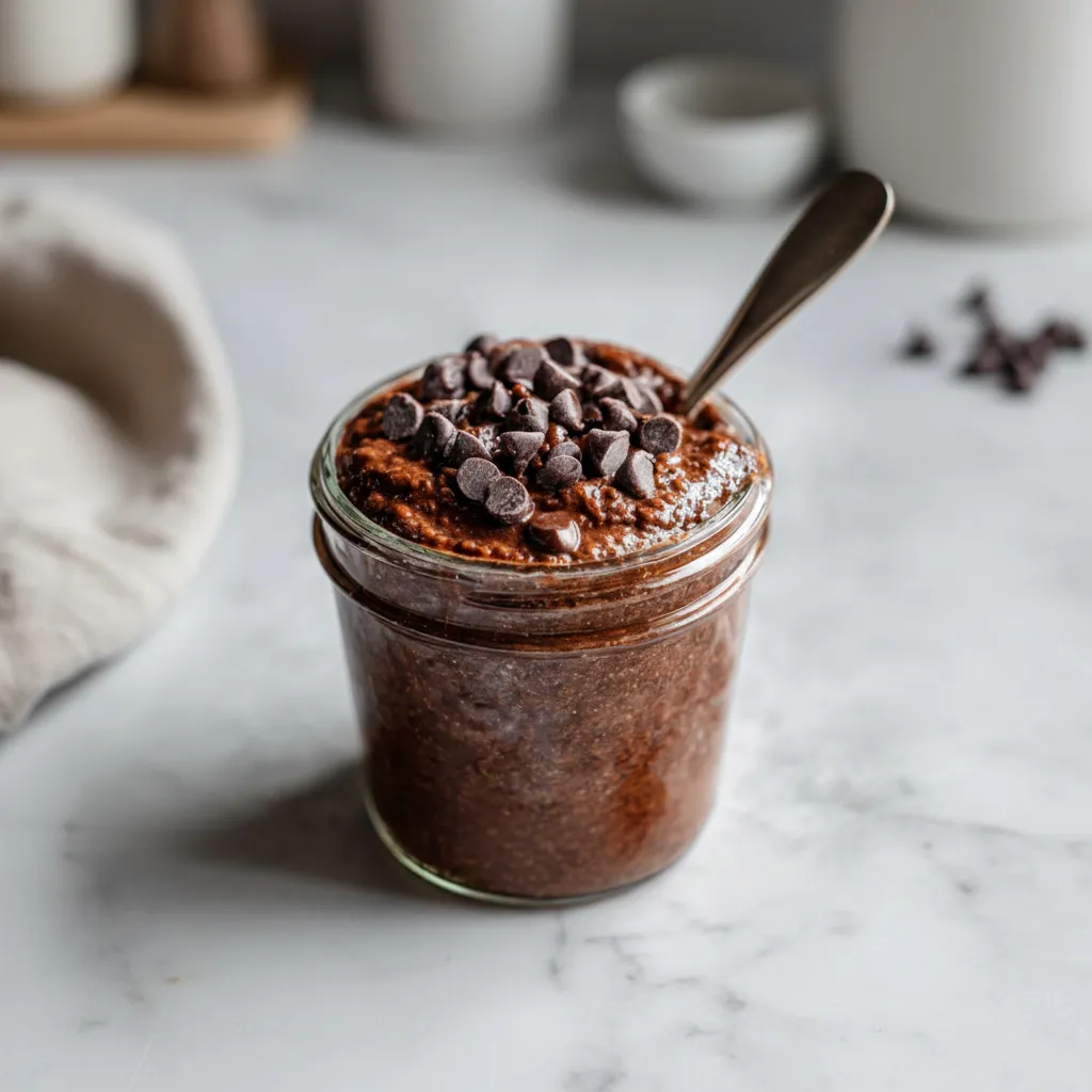 Ultimate Healthy Chocolate Overnight Oats: Tastes Like Brownie Batter!