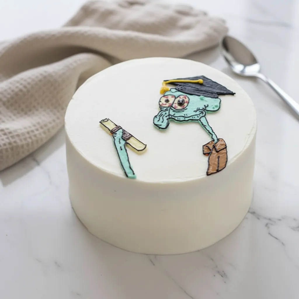 You Did It Squidward Graduation Cake Recipe