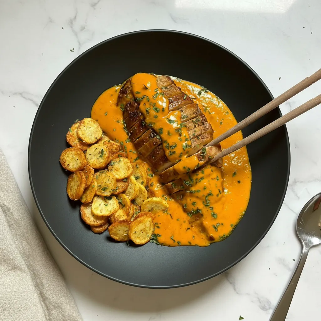 Creamy Tomato Chicken Breast Dinner Recipe