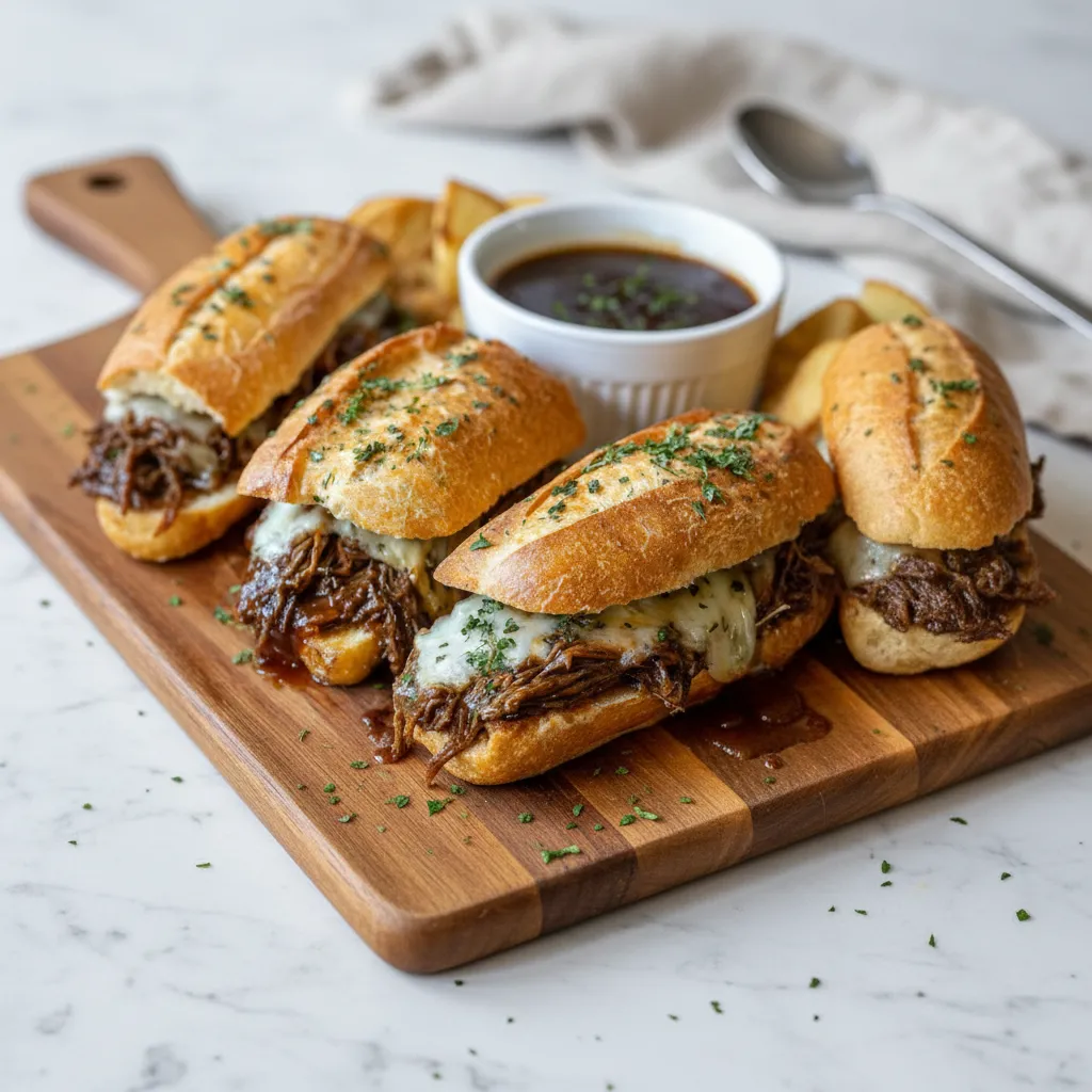 Crockpot French Dip Sandwiches: Easy Slow Cooker Recipe