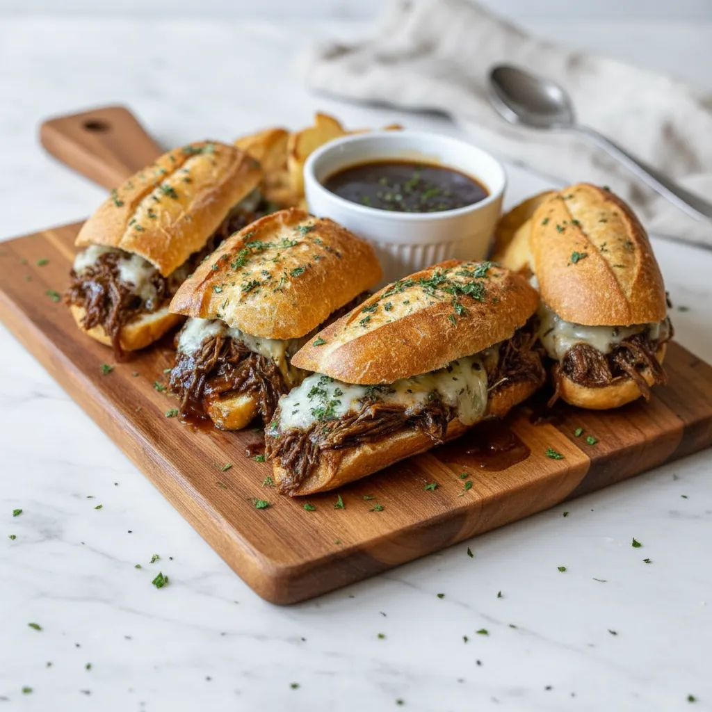 Easy Crockpot French Dip Sandwiches for Weeknights