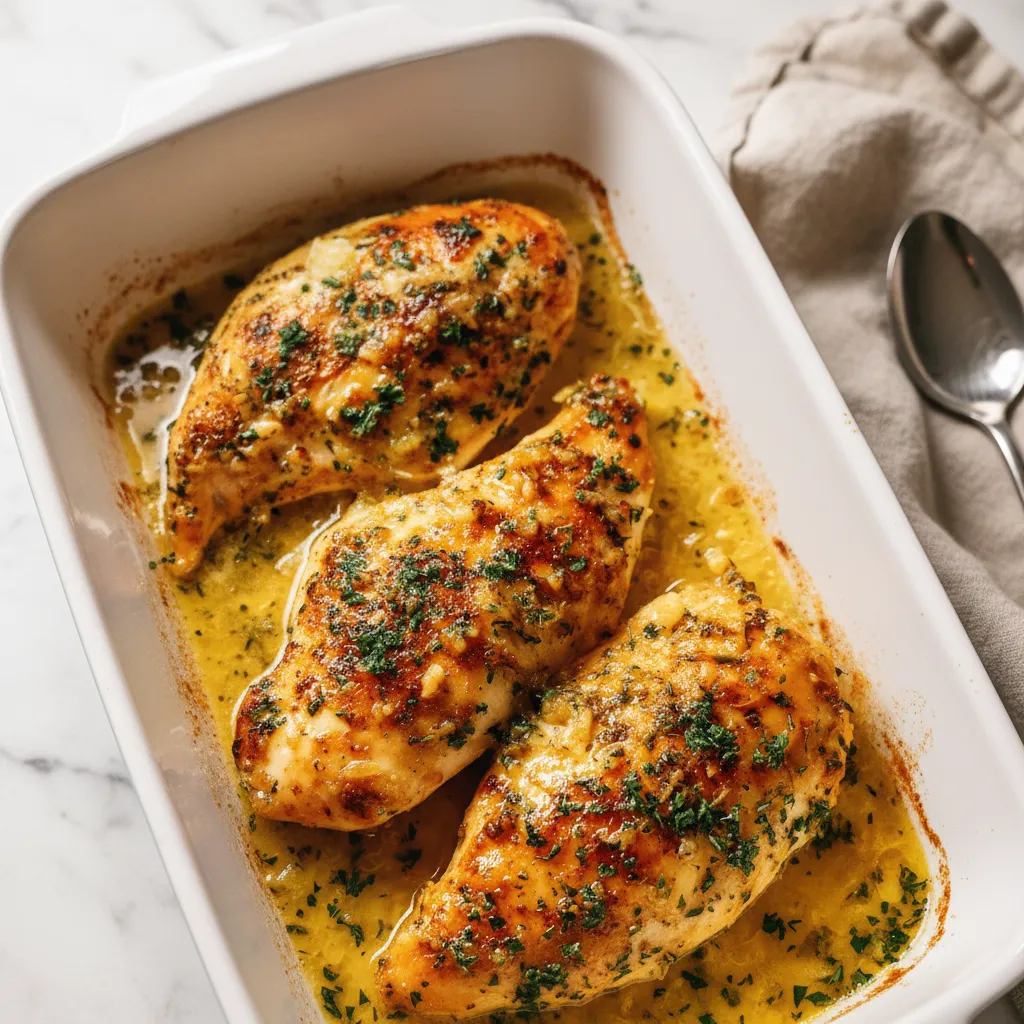 Easy Garlic Butter Baked Chicken Breast Recipe