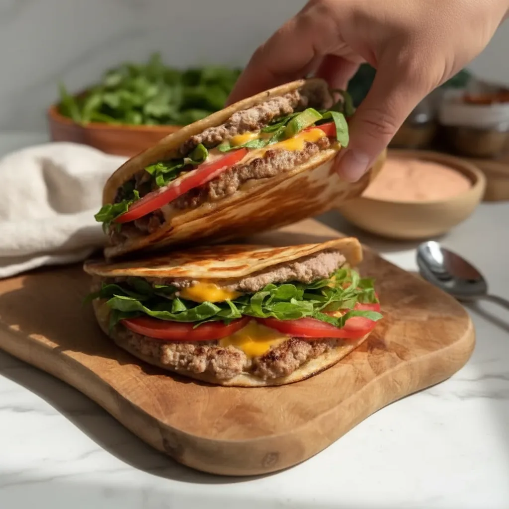 Healthy Ground Beef & Veggie Wrap for Fat Loss