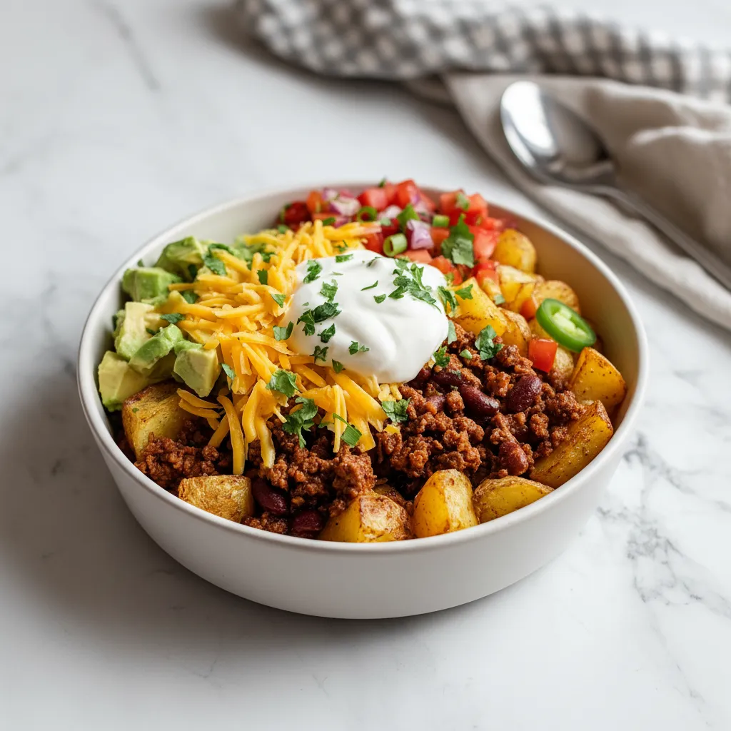 Loaded Potato Taco Bowl: Healthy Weeknight Dinner Idea