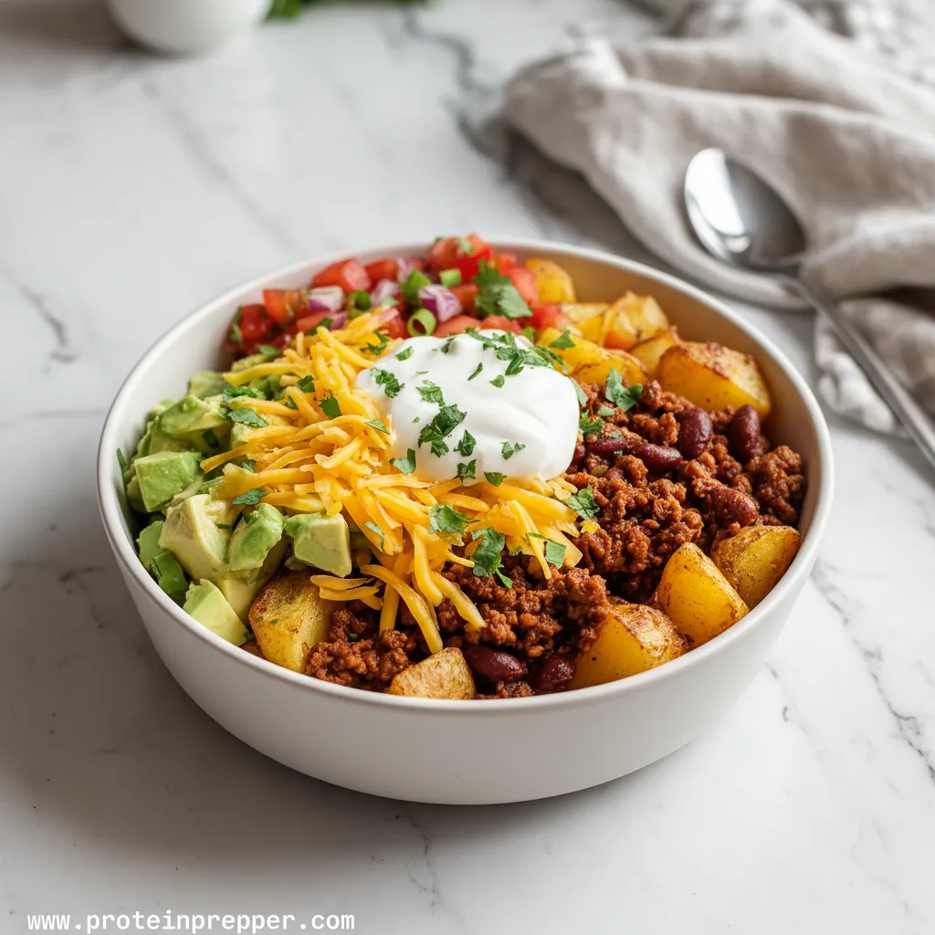 Loaded Potato Taco Bowl Recipe: Healthy & Easy Dinner