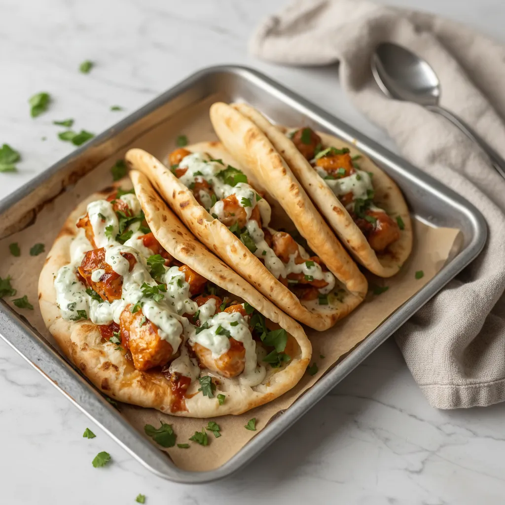 Sheet Pan Chicken Pitas with Herby Ranch: Easy Weeknight Dinner